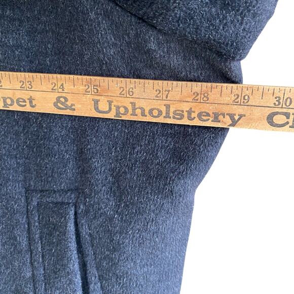 Men's 4X Wool Coat Gray PRONTO UOMO P-Coat Single-Breasted Classic Preppy Warm - Picture 11 of 16
